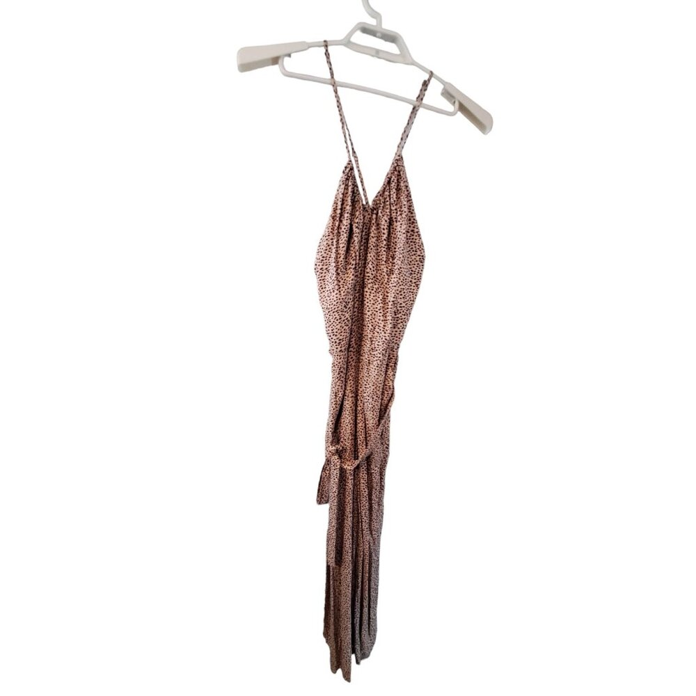 Abercrombie & Fitch nwt jumpsuit womens XL leopard print cropped belt